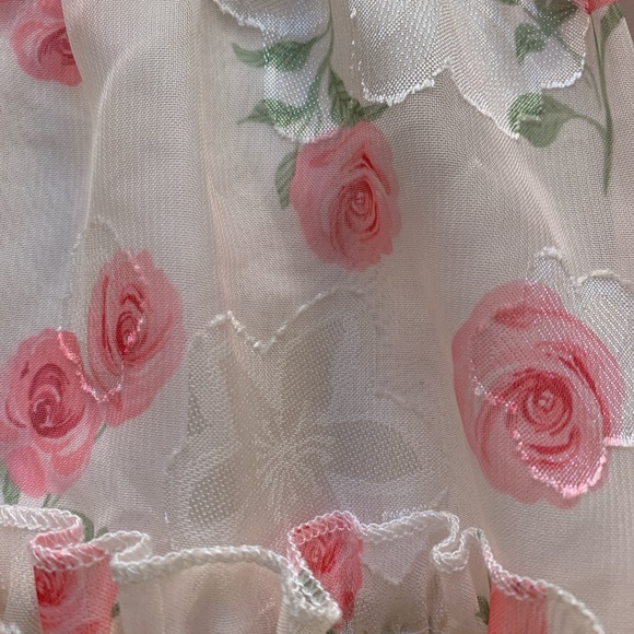 Toddler Floral Pink and White Dress - 18 months? - Picture 2 of 7